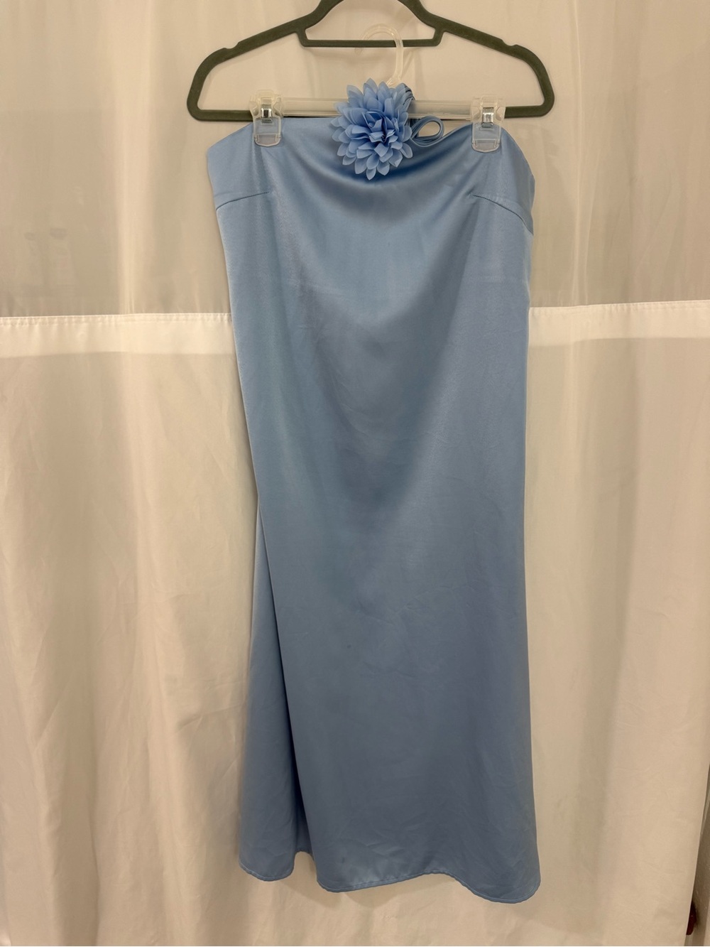 Light blue halter dress